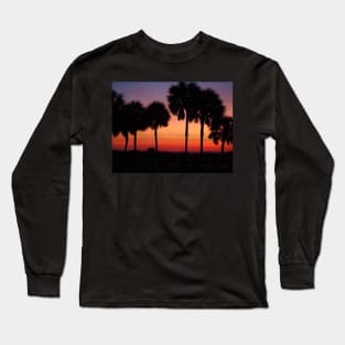 Palm Trees at Sunrise Long Sleeve T-Shirt